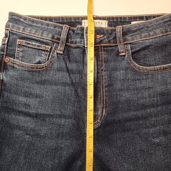 Harper Heritage Jeans Size 28/6 High Rise Kick Crop Medium Dark Wash - Picture 8 of 10